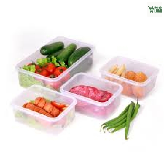 Hộp 27 OZ PP Trong - 800ml đồng bộ  nắp TTK-708