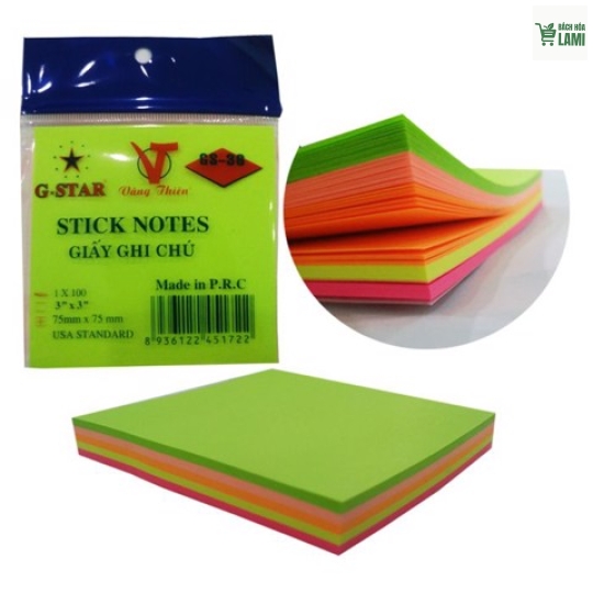 Giấy Notex 3X3 Màu