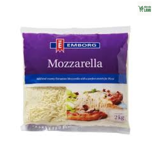 Phomai Mozzarella bào 2kg, xuất xứ Bỉ