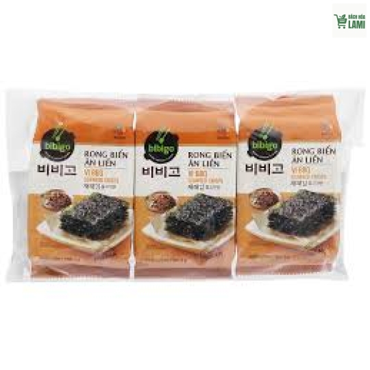 Snack rong biển giòn BIBIGO vị BBQ 5gx3 