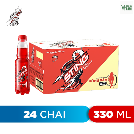 Sting Dâu chai Pet 330ml x 24 chai