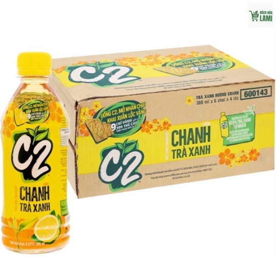 Trà xanh C2 455ml - 1 thùng